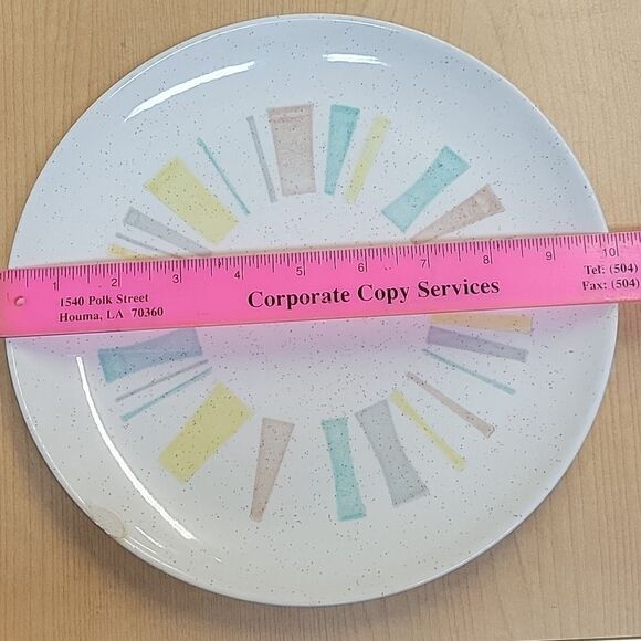 Vernon Kilns, ANYTIME Pattern, Hand Painted Vintage 10" Dinner Plates. - Picture 9 of 9